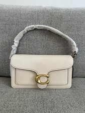 COACH CH857 Tabby Shoulder Bag 26 Polished Pebble Leather Dark Stone Outlet New picture