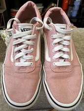 EUC Vans Ward Powder Pink Missy 5 / Women 6.5 Canvas Sneakers NWT picture