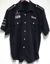 vtg MERCEDES WEST F1 Racing Team Shirt Fit LARGE 1998-2001 McLaren Michelin Boss picture