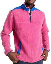 Chubbies Men's Back to Basic Quilted 1/4 Zip Sweatshirt Jacket Top NEW $80 L picture