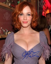 Sexy CHRISTINA HENDRICKS Autographed 8x10  Photo REPRINT2 picture