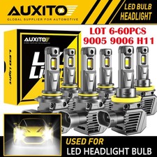6-60 AUXITO 9005+9006+H11 LED Headlight Bulbs High Low Beam Fog Light Kits White picture