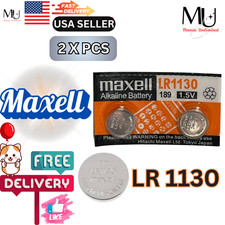 2 PCS Maxell Fresh Stock LR1130  AG10 189 389 LR54 1.5V MADE IN JAPAN  EXP 2031+ picture