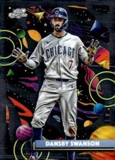 Dansby Swanson 2025 Topps Chrome Cosmic #187 Chicago Cubs picture