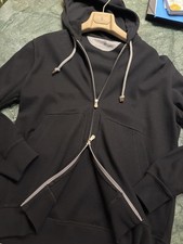 *NEW BRUNELLO CUCINELLI MEN'S BLACK COTTON ZIP HOODIE MSRP $1450 SIZE S WOW *** picture
