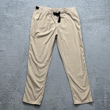 Vintage Orvis Pants Mens XL Beige Nylon Elastic Waist Travel Khakis Made USA picture