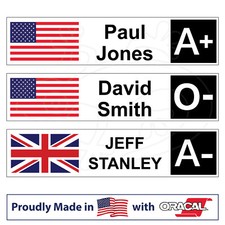 Custom Race Helmet safety Decal Kit 