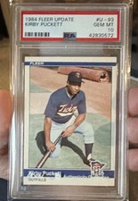 1984 Fleer Update Kirby Puckett #U-93 RC PSA 10 picture