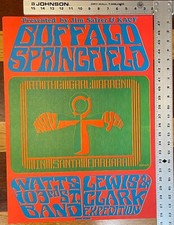 BUFFALO SPRINGFIELD in Santa Barbara, 1967 - ORIGINAL 1ST PRINTING POSTER picture