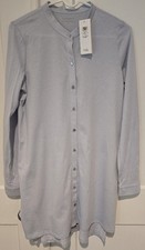 Eileen Fisher Tunic Pale Blue India Sky Long Sleeves Size Medium NWT picture