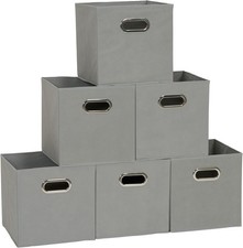 Household Essentials Fabric Storage Bins in Strong Poly‑Woven Fabric, Sturdy Chi picture