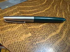 Vintage Parker 21 Fountain Pen Dark Green & Stainless With Ball Clip 40s-50s picture