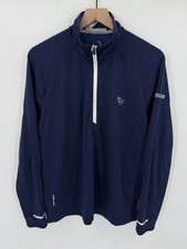 Zero Restriction Tour Series Pullover Mens Medium Blue Golf Performance Half Zip picture
