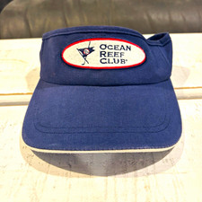 Imperial Ocean Reef Club Golf Visor Hat Blue Cotton Adjustable Embroidered Logo picture
