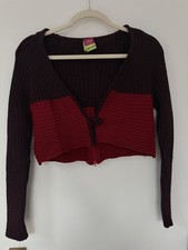 Save The Queen Cropped Red Zipper Bolero picture