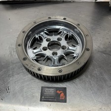 Bourget BBW BELT DRIVE Rear Rotor Sprocket Pulley 66T Chrome w/ Rotors picture