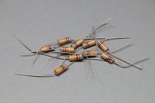 (10) Vintage 62uH 1/2W 5% Inductor Choke Axial Molded Body 1960s USA Tested 620 picture