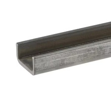 1 in. x 1/2 in. x 3 ft. - 1/8 in. Thick Plain Steel C-Channel picture
