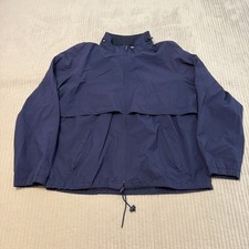 Vintage Eddie Bauer Men's XL Nylon Windbreaker Blue Packable Missing Hood picture