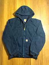 Vintage Carhartt J140 BLK Active Jacket Made in USA - Black - Men's Size M picture