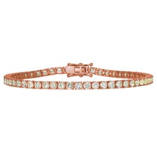 2.00 Carat Natural Diamond Tennis Bracelet G-H SI 14K Rose Gold 7'' 84 stones picture