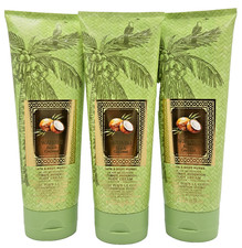 NEW Bath & Body Works Lot of 3 Tubes Waikiki Beach Coconut Body Cream 8 oz picture