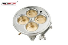 Deepmotor Billet Aluminum 2200 CFM 4 Barrel 4500 Dominator Throttle Body Silver picture