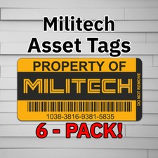 Militech Asset Tags (Vinyl Decal Sticker, Car laptop window arasaka Cyberpunk) picture