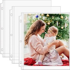 MaxGear 30 Pack 8 x 10 Photo Sleeves for 3 Ring Binder, Heavy-Duty Archival Phot picture