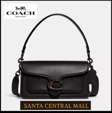 COACH CH857 Tabby Shoulder Bag 26 Polished Pebble Leather Black Outlet New picture
