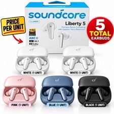 Soundcore Liberty 5 Wireless Earbuds ANC 3.0  Dolby -only  White N Pink Left picture