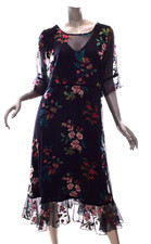 Kiyonna Cocktail Party Dress Wildflower Style Embroidered Floral Size XL NWOT picture