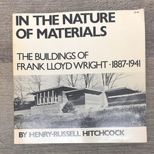 Vintage 1976 Frank Lloyd Wright The Nature Of Materials Hitchcock Architecture picture