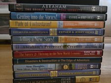 Select from Asstd Abraham Hicks-1, 2 & 3-DVD Sets-1 at $12, make offer on multi picture