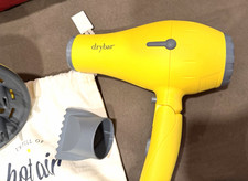 drybar Yellow Standard Hair Dryer Electric w/ Diffuser, Nozzle & Bag picture