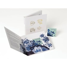 Netherlands  2026  REAL   CERAMIC STAMP Delft blue FLOWER BIRD in pack   mnh us picture