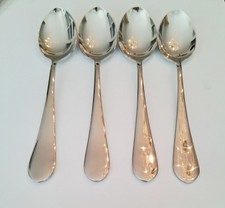 (4) Wallace CONTINENTAL CLASSIC Stainless 18/10 Place Oval Soup Spoons~China picture