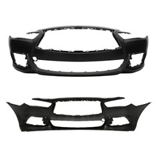 Front Bumper Cover Upper Lower Grille Fog Lamp Bezel For 2016-2020 Infiniti QX60 picture