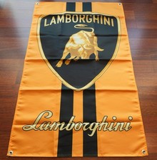 Lamborghini Heritage Flag – Golden Bull Edition - 80 × 120 cm (31.5” × 47.2”) picture