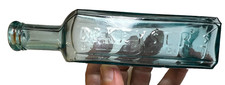 Antique Dr Keyser’s Pectoral Syrup Pittsburg PA Teal Blue Civil War Era Bottle picture
