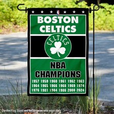 Boston Celtics 18 Time 18x NBA Champions Garden Banner Flag picture