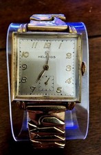 Vintage Helbros Watch 17 Jewels Swiss Made 10K GF Band Runs  picture