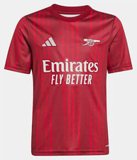Adidas Arsenal Burgundy Prematch Premier League soccer Futbol Jersey Size Large  picture