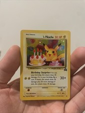 Birthday Pikachu 24 Black Star Promo 2000 - LP+ Vintage Pokemon TCG picture