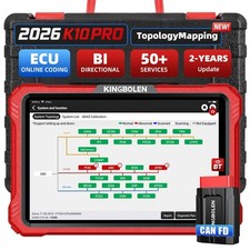 2026 Kingbolen K10 PRO Car Bi-directional Diagnostic Tools Advanced ECU Coding picture