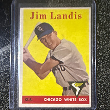 Topps 1958 Topps Jim Landis Chicago White Sox #108 Team Name in Yellow picture