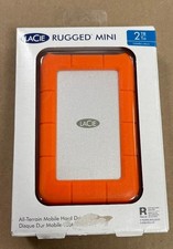 LaCie RUGGED MINI 2TB EXTERNAL HARD DRIVE (LAC9000298) BRAND NEW SEALED. picture