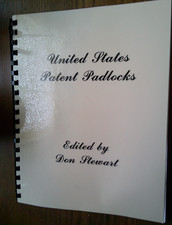 Vintage 1985 UNITED STATES PATENT PADLOCKS by Don Stewart picture