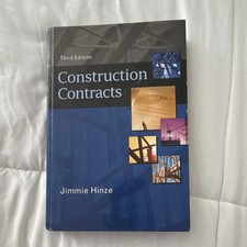 McGraw-Hill Construction Contracts 3rd Ed Jimmie Hinze Hardcover 2011 picture