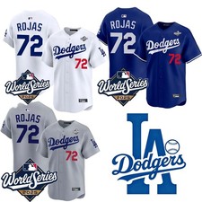 New Men's Dodgers #72 Miguel Rojas 2025 World Series Jersey All Stitched NWT+ picture